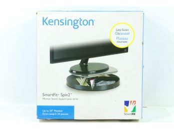 Kensington K60049usaf Plastic Spin Monitor Stand, Adjustable Height New