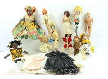 Group Of Vintage Dolls & Barbie