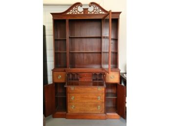 Antique Wood (Mahogany?) Secretarial Desk