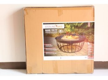 Mason Outdoor Fireplace Fire Pit Bowl Round 30 In Wood Burning Black Steel Metal