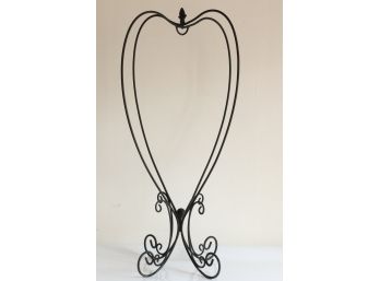 Vintage Wrought Iron Heart Plant Hanger