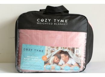 Cozy Tyme 25 Pound Weighted Duvet Blanket 72' X 80 ' New