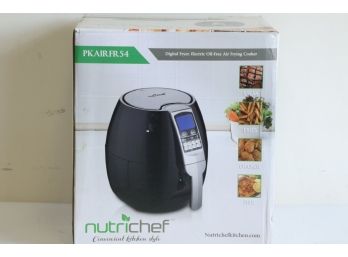 NutriChef PKAIRFR54 Digital Air Fryer, Electric Oil-Free Air Frying Cooker