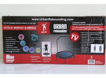 Urban Rebounder Trampoline With Workout DVD & Stabilizing Bar New