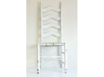 Antique Painted White Shabby Chic Chair