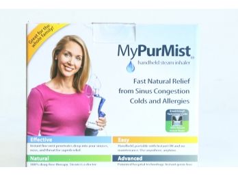 MyPurMist Handheld Plug In Steam Inhaler, Fast Natural Relief  New