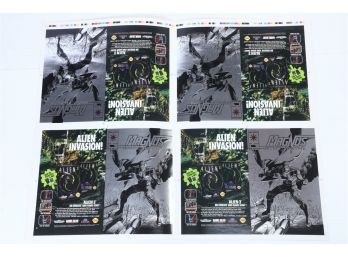 Two Complete Print Press Sheets - Including Magnus Cover And Backs & Game Boy