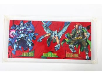 Red Foil Promo Panel - #1 Doom 2099, #2 Vulture 2099 And #3 Ravage 2099 - Capital City #1126 Of 1200