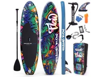 SereneLife Inflatable Stand Up Paddle Board Wide Stance, (6 Inches Thick) New