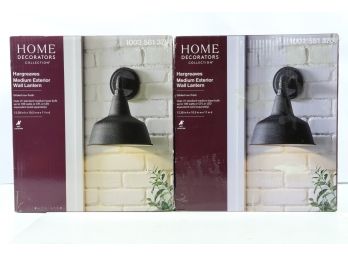 2 Home Decorators Collection 7957HDCGIDI Light Gilded Iron Outdoor Wall Modern New