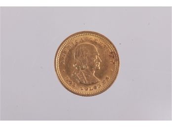 1928 Costa Rica Gold Coin