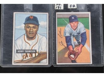 1951  And 1952 Bowman Baseball Cards
