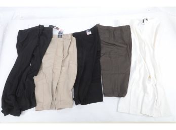 5 Pairs Of New W/Tags: Women's St. John's Bay Slacks (18W)