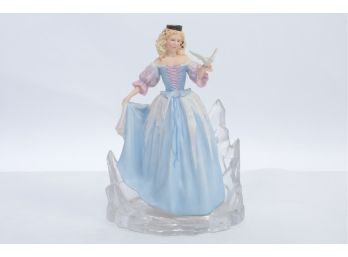Franklin Mint, House Of Faberge 'Princess Of The Ice Palace' Porcelain Figurine On Lead Crystal Base