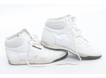 Gucci High Top White Mens Sneakers Size 43 Pre Owned