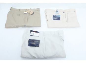 3 New With Tags Men's Slacks 2-Dockers & 1- Tommy Hilfiger 36'w 29'l