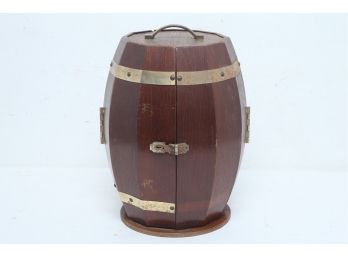 Vintage Barrell Shaped Portable Bar