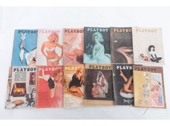 Complete 1964  Playboy Magazine With Center Folds