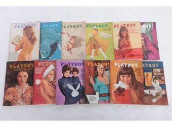 Complete 1970  Playboy Magazine With Center Folds