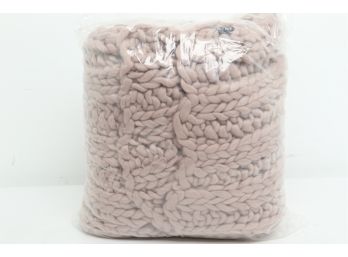 Cozy Tyme Knit Throw Blanket In Blush