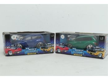 2 Muscle Machines 1:18 Scale Die Cast Models: 2000 PT Cruiser