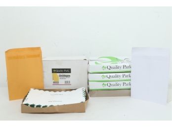 Mixed Grouping Of 10' X 13' Self-Seal/Ready-Sealing Mailer Envelopes (White & Brown Kraft)