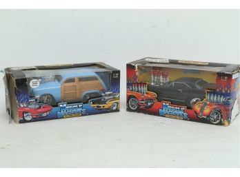 2 Muscle Machines 1:18 Scale Die Cast Models: '68 Dodge Hemi Dart & '50 Ford Woody