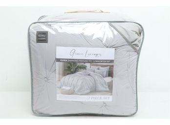 Grace Living Kiana Diamond Pintuck 7pc Comforter Set (King/CalKing)