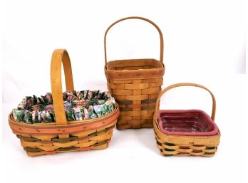 3 Longaberger Baskets