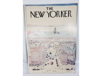 Iconic New Yorker View Of The World From 9th Ave Poster By Steinberg