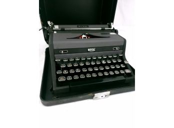 Royal Quiet Deluxe Typewriter With Case