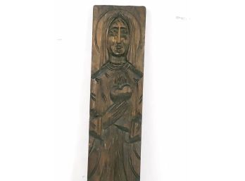 15' Carved Wood Religious Statue