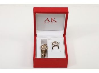 Anne Klein Ladies Analog Watch With 3 Additional Ring Highlights - New In Original Box