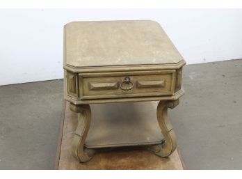 Chunky Vintage Wooden End Table