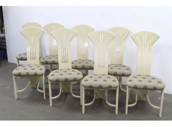 Group Of 8 Designer Kitchen Chairs.