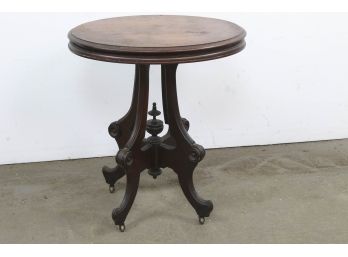 Wood Oval Table On Wheels