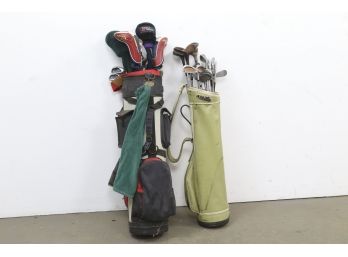 2 Mixed Golf Club Bags, Taylor Made, Callaway And More
