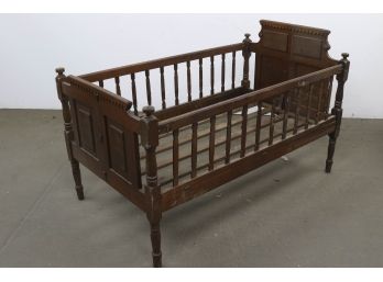 Victorian Collapsible Wooden Babies Bed/ Crib Frame