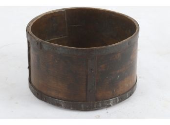 Antique Wood Bucket & Measure
