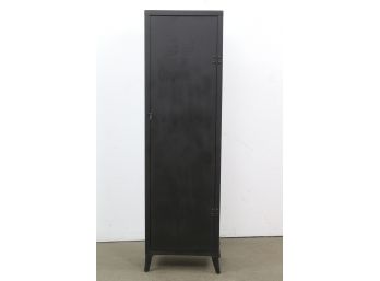 Footed Steel Locker Cabinet Black