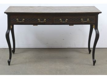 2 Drawer Table With Cabriole Legs