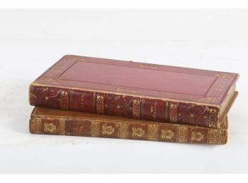 2 Leather Bound Books Circa 1800's