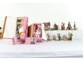 Collectible Dolls And Normal Rockwell Figures