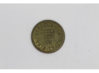 New York - New Haven Railroad Token - Dixie Cup