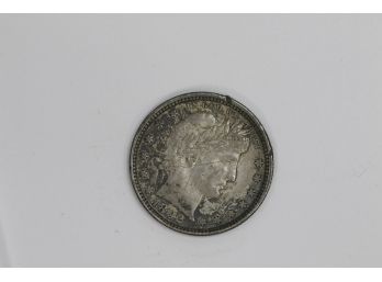 1892 Barber Quarter - Mint (rim Damage)
