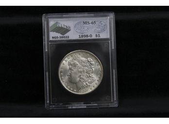 1898O Morgan Silver Dollar - NGS Graded - MS-65