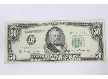 1950E $50 Federal Reserve Note -XF