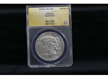 1928 Peace Silver Dollar - ANACS Graded - AU-55