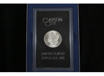 1888CC Morgan Silver Dollar - Encased With Certificate