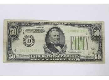 1934 $50 Cleveland Federal Reserve Note